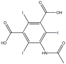 5-Acetamido-2,4,6-trilodoisophthalic
acid 结构式