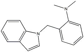 2-((1H-indol-1-yl)methyl)-N,N-dimethylaniline 结构式