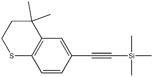 (2-(4,4-DIMETHYLTHIOCHROMAN-6-YL)ETHYNYL)TRIMETHYLSILANE 结构式