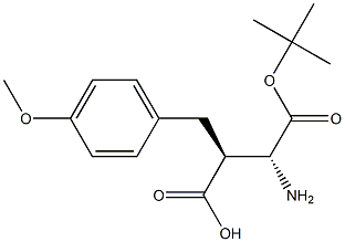 (R,S)-Boc-3-amino-2-(4-methoxy-benzyl)-propionic acid 结构式