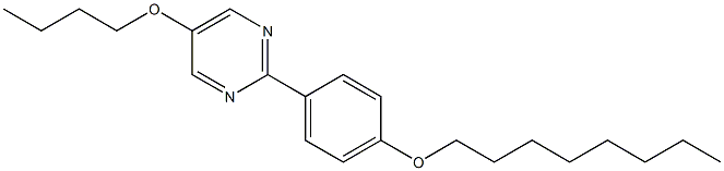 2-[4(N-OCTYLOXY)-PHENYL]-5-N-BUTYLOXY-PYRIMIDINE: 99.5% 结构式