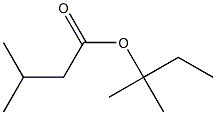 1,1-dimethylpropyl 3-methylbutanoate 结构式