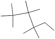 2,2,3,3,4,4-hexamethylhexane 结构式