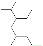 2,5-dimethyl-3-ethyloctane 结构式