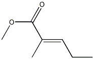 methyl 2-methyl-2-pentenoate 结构式