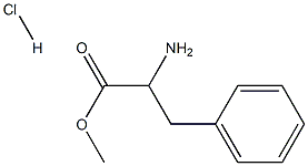 METHYL L-2-AMINO-3-PHENYLPROPANOATE HYDROCHLORIDE 结构式