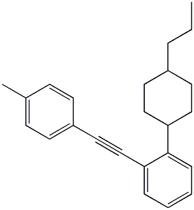 1-METHYL-4-[(4-PROPYLCYCLOHEXYL PHENYL)ETHYNYL]BENZENE 结构式