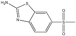 2-AMINO-6-(METHYLSULPHONYL) BENZOTHIAZOLE 结构式