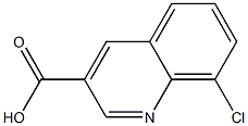 8-CHLORO-3-QUINOLINECARBOXYLIC ACID 结构式