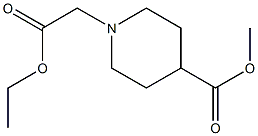1-ethoxycarbonylmethyl-piperidine-4-carboxylicacid methyl ester 结构式