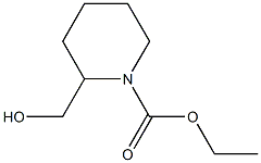 N-乙氧羰基-2-哌啶甲醇 结构式