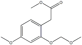methyl2-(4-methoxy-2-(methoxymethoxy)phenyl)acetate 结构式