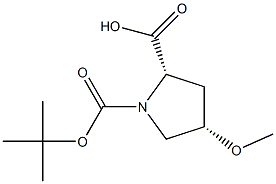 BOC-CIS-4-METHOXYPROLINE 结构式
