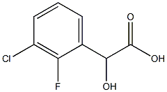 3-CHLORO-2-FLUOROMANDELIC ACID 结构式