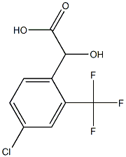4-CHLORO-2-(TRIFLUOROMETHYL)MANDELIC ACID 结构式