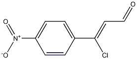 3-Chloro-3-(4-nitrophenyl)acrylaldehyde 结构式