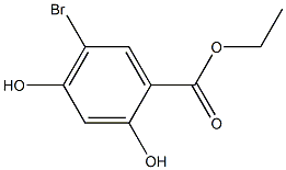 5-BROMO-2,4-DIHYDROXYBENZOIC ACID ETHYL ESTER 结构式