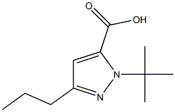 1-(1,1-DIMETHYLETHYL)-3-PROPYL-1H-PYRAZOLE-5-CARBOXYLICACID 结构式