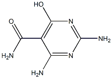 2,4-DIAMINO-6-HYDROXYPYRIMIDINE-5-CARBOXAMIDE 结构式