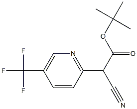 TERT-BUTYL CYANO[5-(TRIFLUOROMETHYL)PYRIDIN-2-YL]ACETATE 结构式