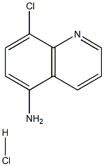 8-CHLOROQUINOLIN-5-AMINE HYDROCHLORIDE 结构式