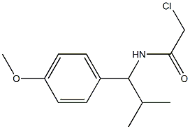 2-CHLORO-N-[1-(4-METHOXYPHENYL)-2-METHYLPROPYL]ACETAMIDE 结构式