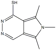 5,6,7-TRIMETHYL-6H-PYRROLO[3,4-D]PYRIDAZINE-1-THIOL 结构式