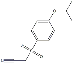 (4-ISO-PROPOXY-BENZENESULFONYL)-ACETONITRILE 98% 结构式