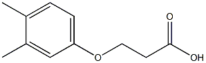 3-(3,4-DIMETHYLPHENOXY)PROPANOIC ACID 结构式