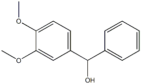 3,4-DIMETHOXYBENZHYDROL 97% 结构式