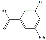 3-BROMO-5-AMINOBENZOIC ACID 结构式