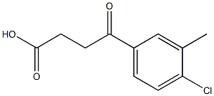 4-(4-CHLORO-3-METHYLPHENYL)-4-OXOBUTYRIC ACID 95% 结构式