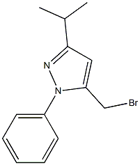 5-BROMOMETHYL-3-ISOPROPYL-N-PHENYL PYRAZOLE 结构式