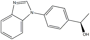 (1R)-1-[4-(1H-BENZIMIDAZOL-1-YL)PHENYL]ETHANOL 结构式