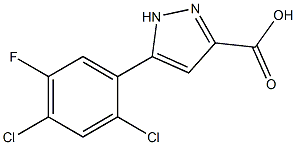 5-(2,4-DICHLORO-5-FLUOROPHENYL)-1H-PYRAZOLE-3-CARBOXYLIC ACID, 95+% 结构式