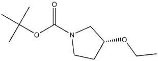 1-BOC-(R)-3-ETHOXYPYRROLIDINE 结构式