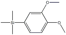 1-(TRIMETHYLSILYL)-3,4-DIMETHOXYBENZENE 96% 结构式