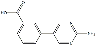 3-(2-AMINOPYRIMIDIN-5-YL)BENZOIC ACID, 95+% 结构式