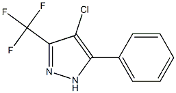 4-CHLORO-3-(TRIFLUOROMETHYL)-5-(PHENYL)PYRAZOLE 97% 结构式