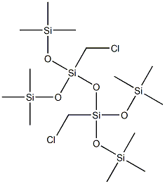 1,3-BIS(CHLOROMETHYL)-1,1,3,3-TETRAKIS(TRIMETHYLSILOXY)DISILOXANE 95% 结构式