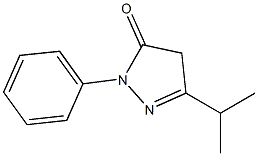 5-ISOPROPYL-2-PHENYL-2,4-DIHYDRO-3H-PYRAZOL-3-ONE 结构式