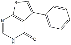 5-PHENYL-3H-THIENO[2,3-D]PYRIMIDIN-4-ONE 95% 结构式