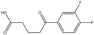 5-(3,4-DIFLUOROPHENYL)-5-OXOVALERIC ACID 95% 结构式