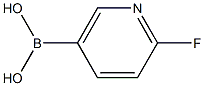 2-FLUOROPYRIDINE-5-BORONIC ACID 98% 结构式