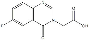 (6-FLUORO-4-OXOQUINAZOLIN-3(4H)-YL)ACETIC ACID 结构式