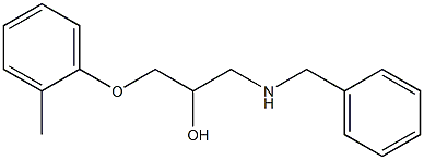 1-Benzylamino-3-o-tolyloxy-propan-2-ol 结构式