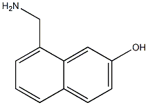 8-(AMINOMETHYL)NAPHTHALEN-2-OL 结构式