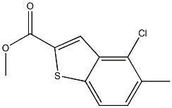 4-CHLORO-5-METHYL-BENZO[B]THIOPHENE-2-CARBOXYLIC ACID METHYL ESTER 结构式