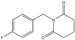 1-(4-FLUOROBENZYL)PIPERIDINE-2,6-DIONE 结构式