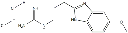 1-(3-(5-METHOXY-1H-BENZO[D]IMIDAZOL-2-YL)PROPYL)GUANIDINE DIHYDROCHLORIDE 结构式